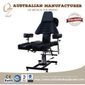 New Design Medical Massage Cough Multi-functional Hydraulic Black Color Tattoo Chairs Low Price Treatment Table